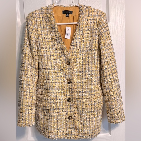 Ann Taylor, Tweed Cardigan Jacket, size 4 - Picture 4 of 7